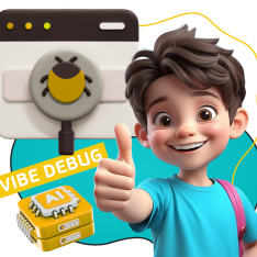 Тестирование & Vibe Debug. Охотники за багами - КИБЕРшкола программирования для детей, компьютерные курсы для школьников, начинающих и подростков - KIBERone г. Сибай